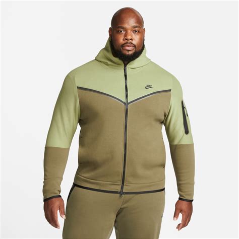 nike zip olive herren|Nike Tech Fleece Full.